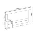 Cabeceira Cama Box Madeirado Casal London C/ 1 Gaveta Branco