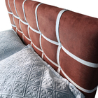 Cabeceira Cama Box Napoli Suede Liso Casal 140x120 Rbl