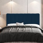 Cabeceira Cama Box Painel Casal 140 Cm Dubai W01 Suede Azul M