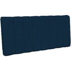 Cabeceira Cama Box Painel Casal 140 Cm Dubai W01 Suede Azul M
