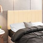 Cabeceira Cama Box Painel Casal 140 Cm Dubai W01 Suede Bege -