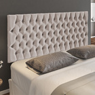 Cabeceira Cama Box Painel Casal Capitonê Amy L02 Linho Bege 1