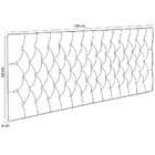 Cabeceira Cama Box Painel Casal Capitonê Amy L02 Linho Cinza