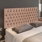 Cabeceira Cama Box Painel Casal Capitonê Amy L02 Linho Rosê 1