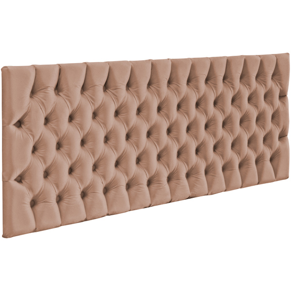 Cabeceira Cama Box Painel Casal Capitonê Amy L02 Linho Rosê 1