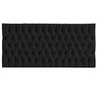 Cabeceira Cama Box Painel Casal Capitonê Amy L02 Suede Preto