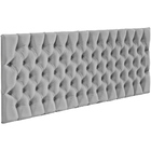 Cabeceira Cama Box Painel Casal Queen Capitonê Amy L02 Linho