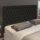 Cabeceira Cama Box Painel Casal Queen Capitonê Amy L02 Suede