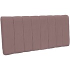 Cabeceira Cama Box Painel Queen 160 Cm Dubai W01 Suede Rosê -