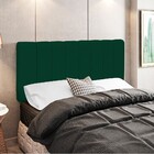 Cabeceira Cama Box Painel Queen 160 Cm Dubai W01 Suede Verde