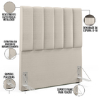 Cabeceira Cama Box Painel Solteiro 100 Cm Dália W01 Facto Pér