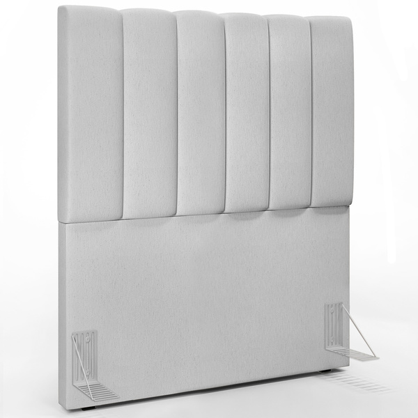 Cabeceira Cama Box Painel Solteiro 100 Cm Dália W01 Linho Cin