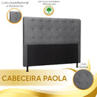 Cabeceira Cama Box Quarto King Size Paola 1,95 Suede Star Con