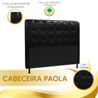 Cabeceira Cama Box Quarto Queen Paola 1 60 Material Sintético