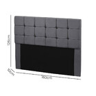 Cabeceira Cama Box Queen 1,60 Estofada Julia Sued Chumbo Star