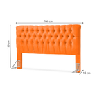 Cabeceira Cama Box Queen 1,60m Capitonê Estofada Ws Paris Lar