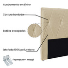 Cabeceira Cama Box Queen 160 Cm Aquilla Linho Dourado S04 - D