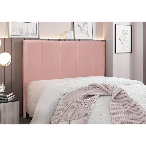 Cabeceira Cama Box Queen 160 Cm Arizona Veludo S04 - D'rossi