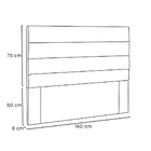 Cabeceira Cama Box Queen 160 Cm Arles Linho S04 - D'rossi - A