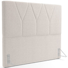 Cabeceira Cama Box Queen 160 Cm Aurora W01 Bouclê Creme - Lya