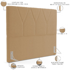 Cabeceira Cama Box Queen 160 Cm Aurora W01 Bouclê Mostarda -