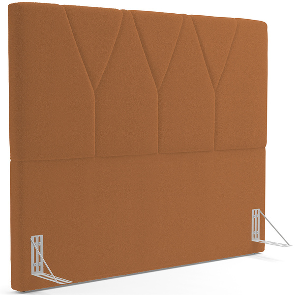 Cabeceira Cama Box Queen 160 Cm Aurora W01 Bouclê Terracota -