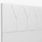 Cabeceira Cama Box Queen 160 Cm Aurora W01 Facto Branco - Lya