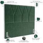 Cabeceira Cama Box Queen 160 Cm Aurora W01 Facto Verde Musgo