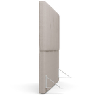 Cabeceira Cama Box Queen 160 Cm Aurora W01 Linho Bege - Lyam