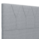Cabeceira Cama Box Queen 160 Cm Aurora W01 Suede Cinza - Lyam