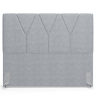 Cabeceira Cama Box Queen 160 Cm Aurora W01 Suede Cinza - Lyam