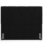 Cabeceira Cama Box Queen 160 Cm Aurora W01 Suede Preto - Lyam
