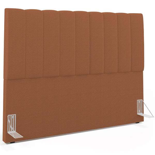 Cabeceira Cama Box Queen 160 Cm Dália W01 Bouclê Terracota -