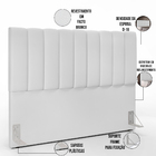Cabeceira Cama Box Queen 160 Cm Dália W01 Facto Branco - Lyam