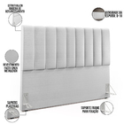 Cabeceira Cama Box Queen 160 Cm Dália W01 Facto Cinza Metaliz