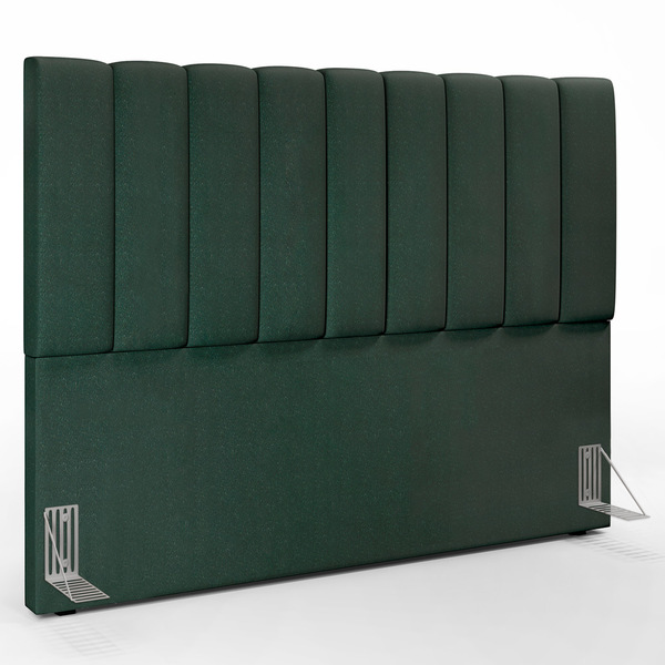 Cabeceira Cama Box Queen 160 Cm Dália W01 Linho Verde Musgo -