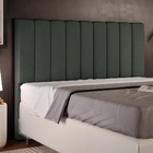 Cabeceira Cama Box Queen 160 Cm Dália W01 Linho Verde Musgo -