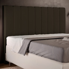 Cabeceira Cama Box Queen 160 Cm Dália W01 Suede Marrom - Lyam
