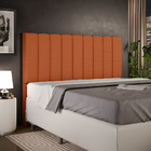 Cabeceira Cama Box Queen 160 Cm Dália W01 Tecido Terracota -