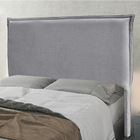 Cabeceira Cama Box Queen 160 Cm Garden Linho Cinza S04 - D'ro