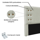 Cabeceira Cama Box Queen 160 Cm Gênova Veludo Prata S04 - D'r