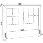 Cabeceira Cama Box Queen 160 Cm P05 Atenas Facto Dunas Pérola