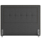 Cabeceira Cama Box Queen 160 Cm P05 Atenas Linho Cinza Escuro