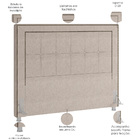 Cabeceira Cama Box Queen 160 Cm P05 Atenas Linho Cru - Lyam D