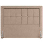 Cabeceira Cama Box Queen 160 Cm P05 Atenas Veludo Bege - Lyam