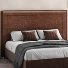 Cabeceira Cama Box Queen 160 Cm P05 Berlim Corino Marrom - Ly