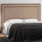 Cabeceira Cama Box Queen 160 Cm P05 Berlim Veludo Bege - Lyam