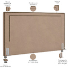 Cabeceira Cama Box Queen 160 Cm P05 Berlim Veludo Bege - Lyam