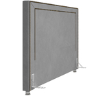 Cabeceira Cama Box Queen 160 Cm P05 Berlim Veludo Cinza - Lya