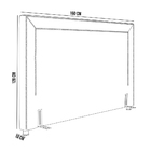Cabeceira Cama Box Queen 160 Cm P05 Berlim Veludo Cinza - Lya